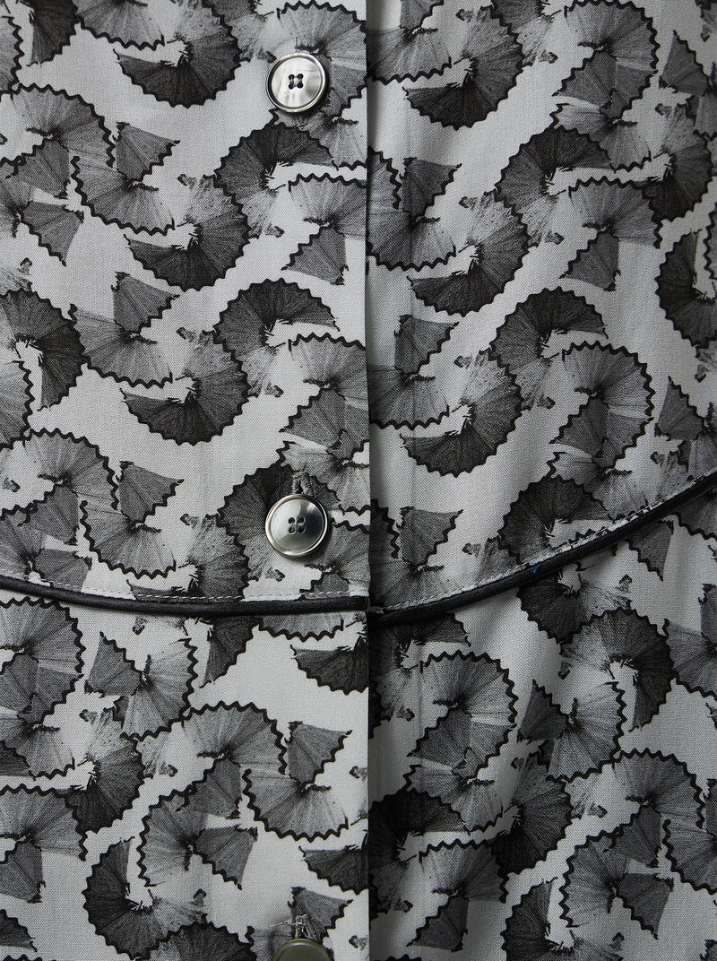 Tasman In Lead Shavings Print Shirt