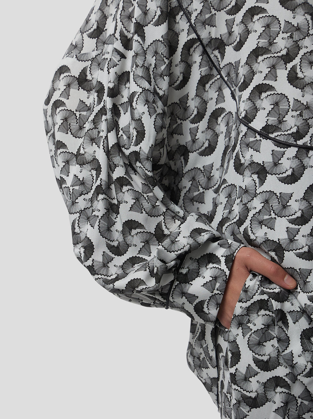 Chemise Tasman In Lead Shavings Print