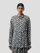 Tasman In Lead Shavings Print Shirt