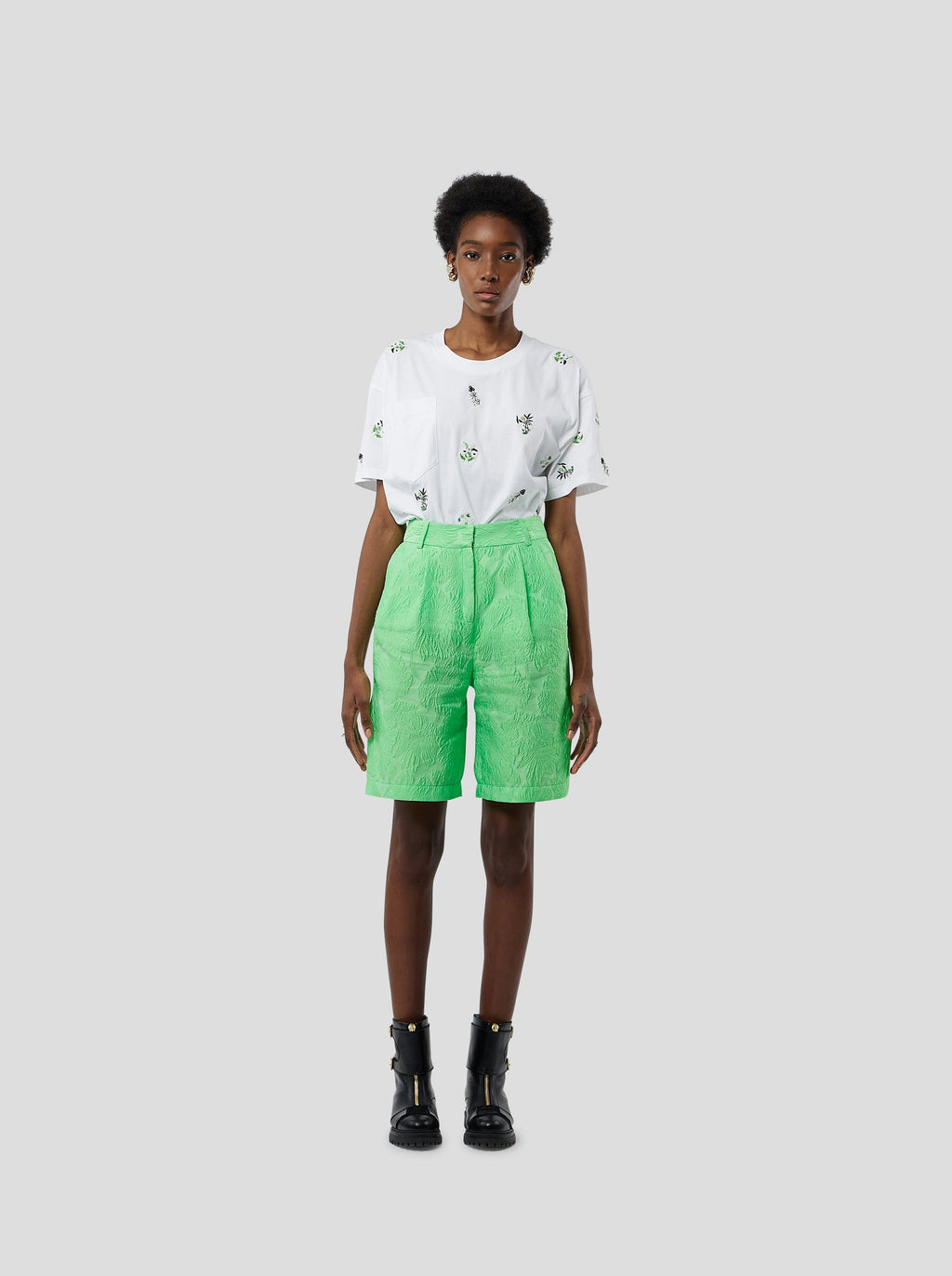 Short Moor In Embossed Cactus