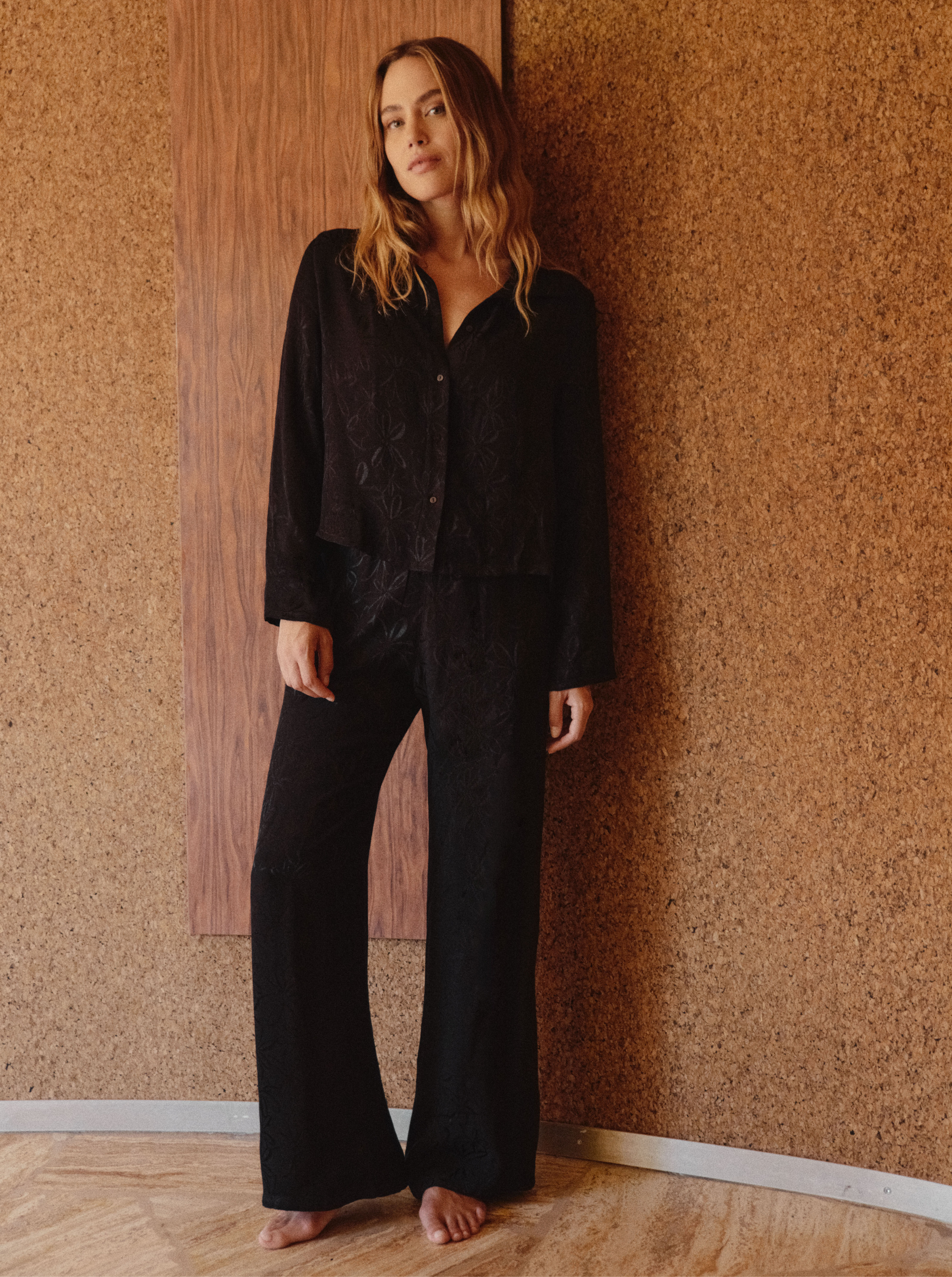 Chemise Black Bouquet