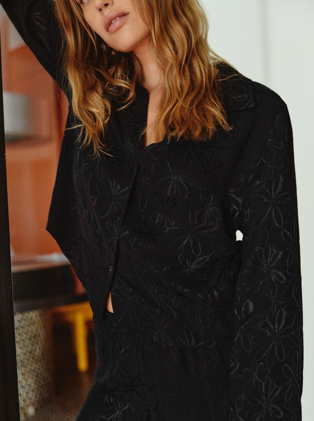 Chemise Black Bouquet