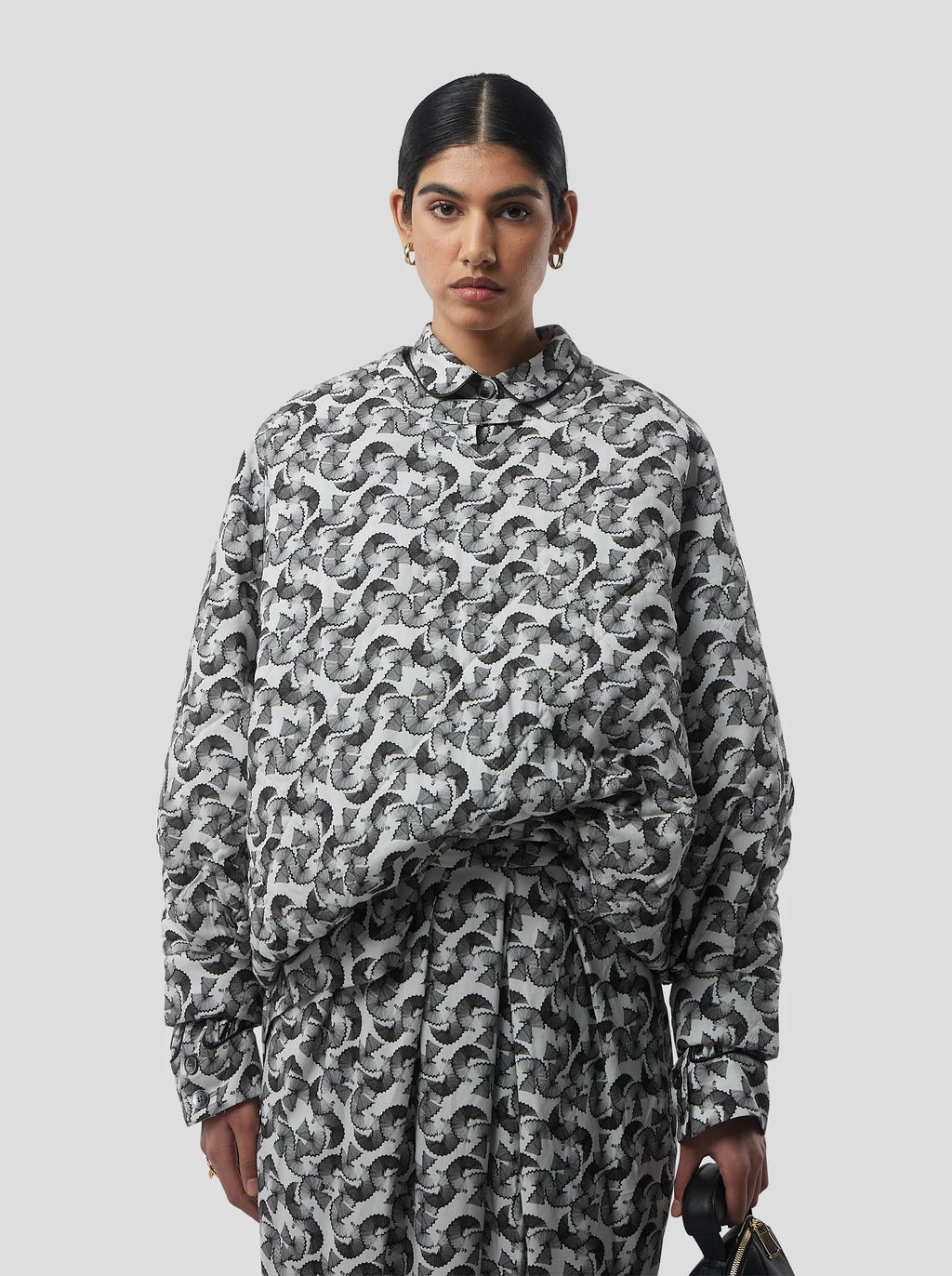 Brooklyn Jumper in Lead Shavings Print