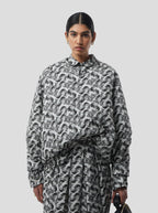 Brooklyn Jumper in Lead Shavings Print