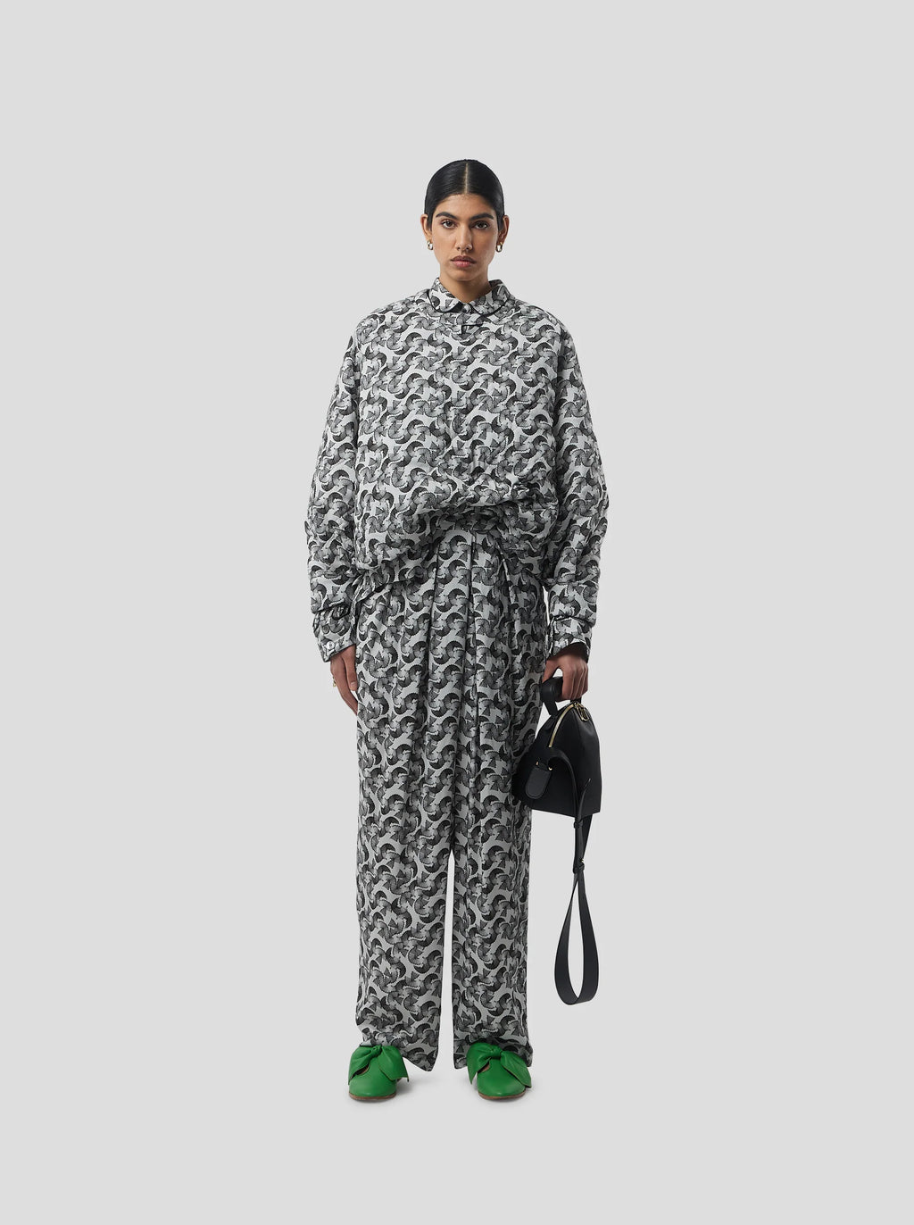 Brooklyn Jumper in Lead Shavings Print