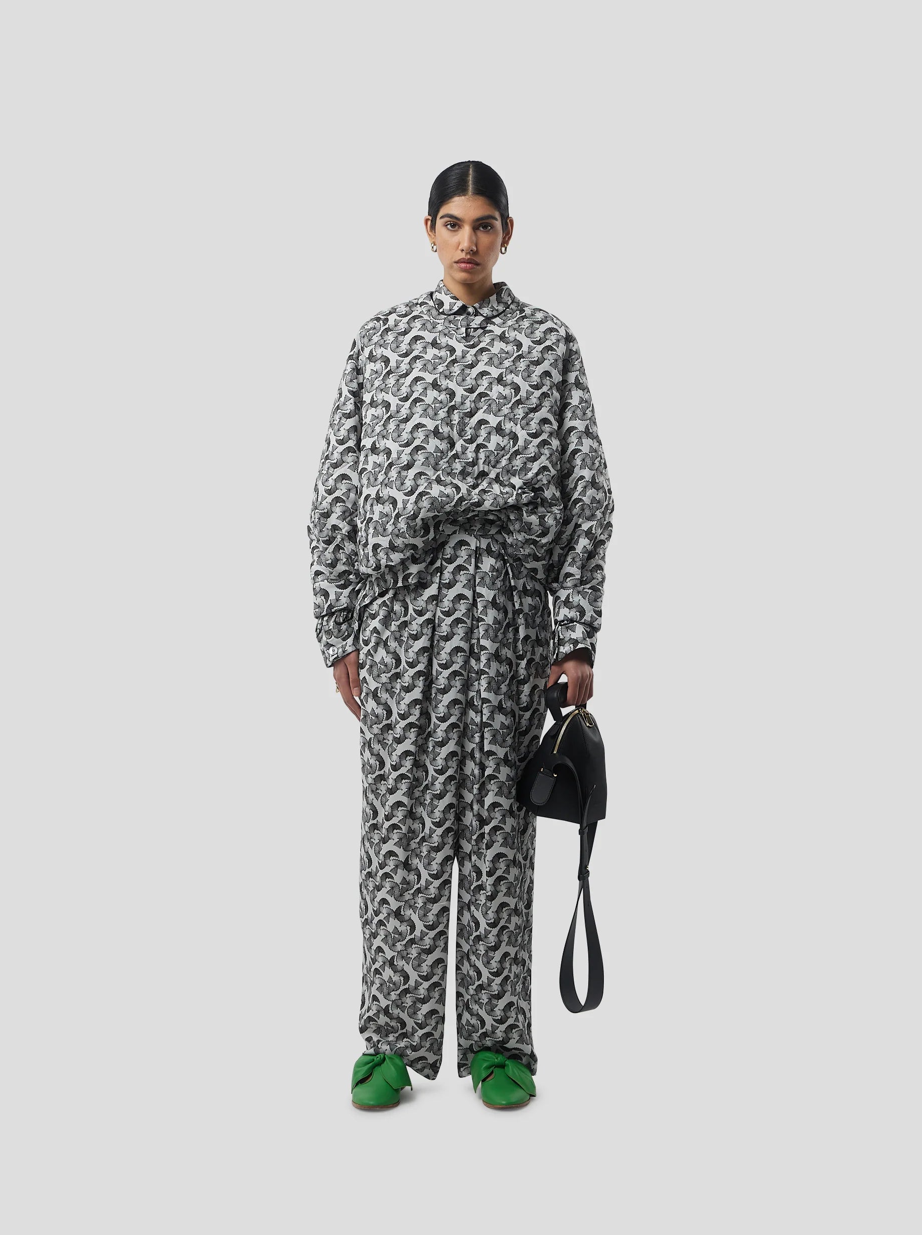 Brooklyn Jumper in Lead Shavings Print