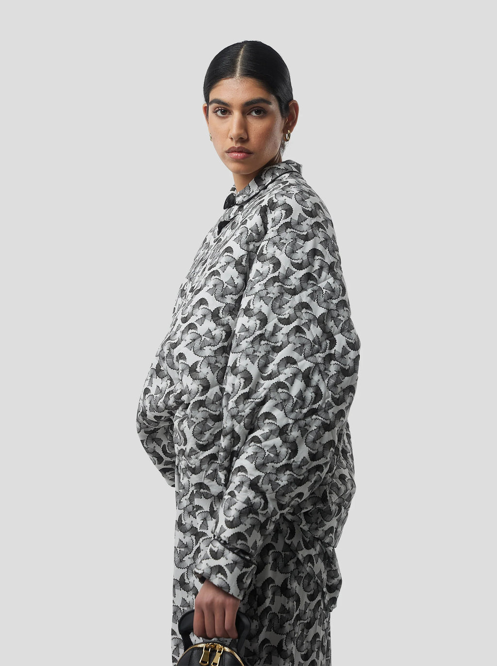 Brooklyn Jumper in Lead Shavings Print