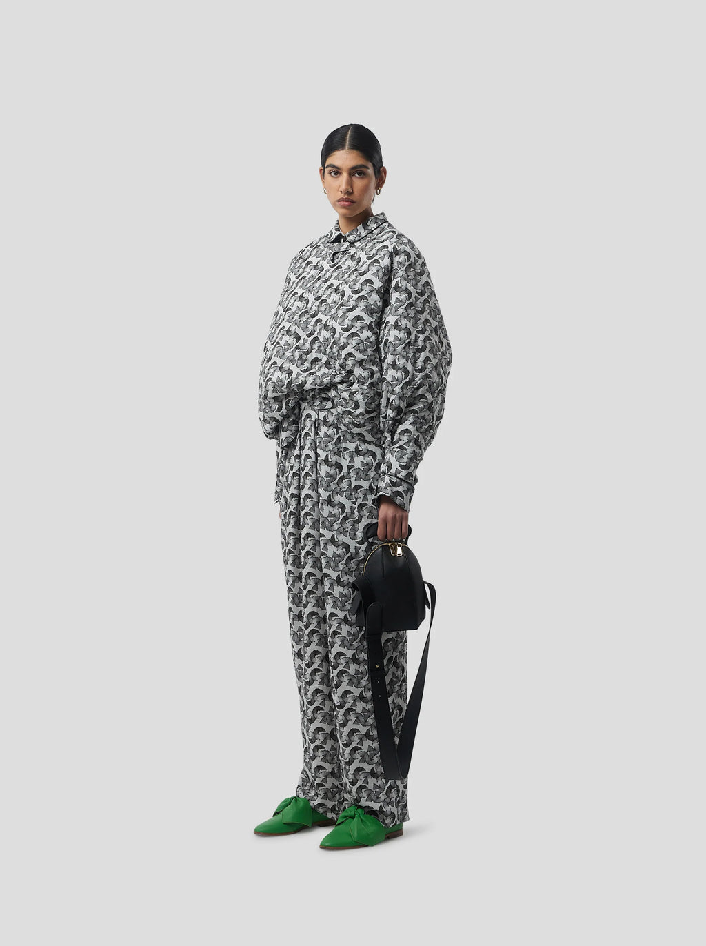 Brooklyn Jumper in Lead Shavings Print
