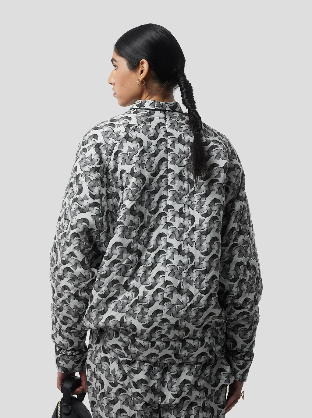 Brooklyn Jumper in Lead Shavings Print