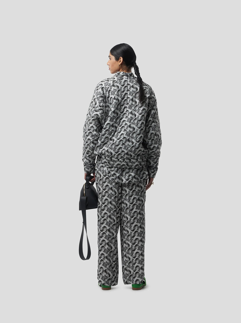 Brooklyn Jumper in Lead Shavings Print