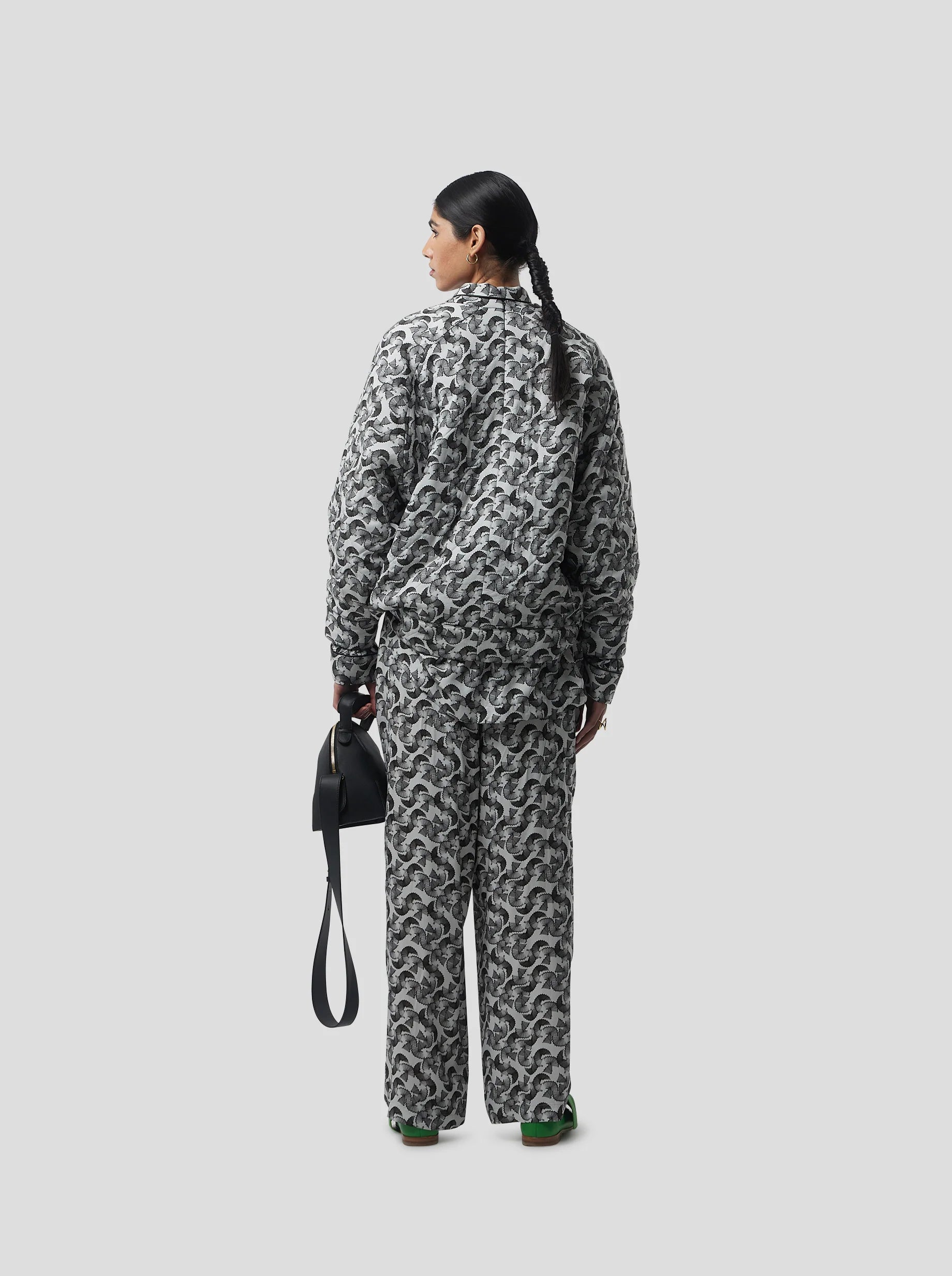 Brooklyn Jumper in Lead Shavings Print