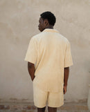 Chemise éponge homme beige angarde packshot dos