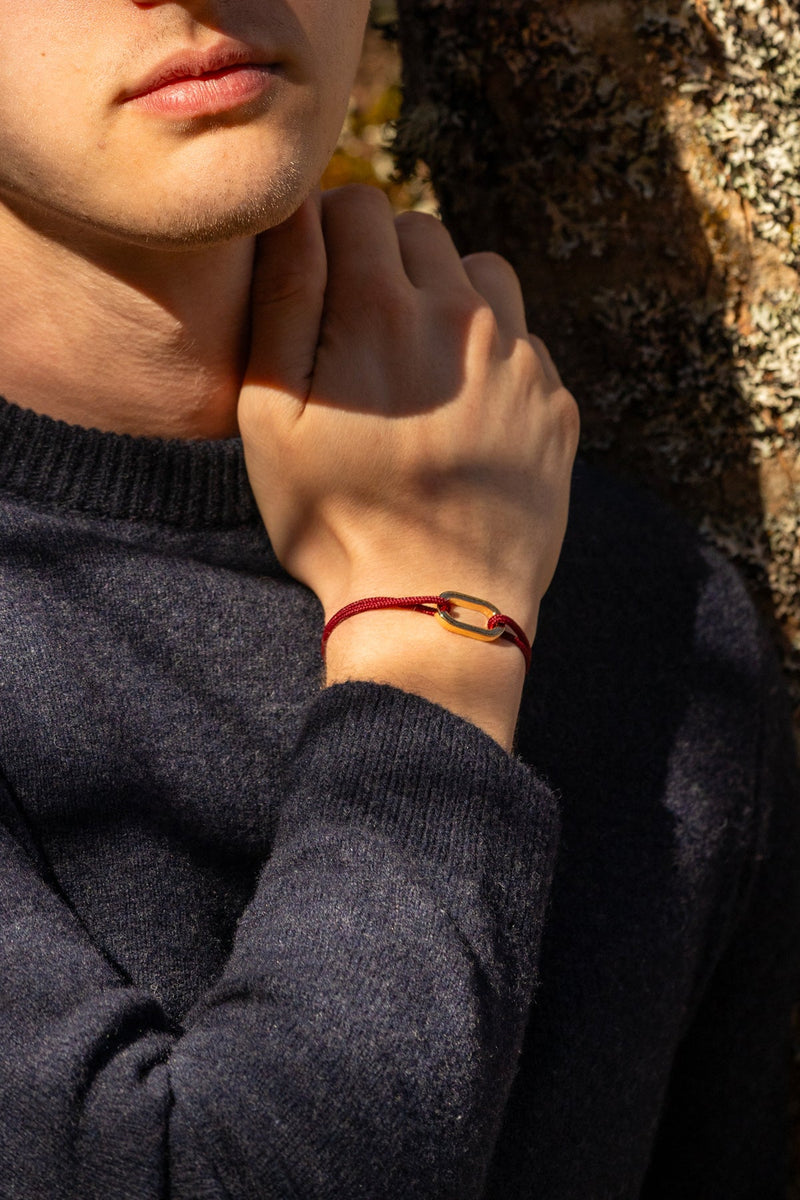 Bracelet Phare - Beige Rayé Blanc