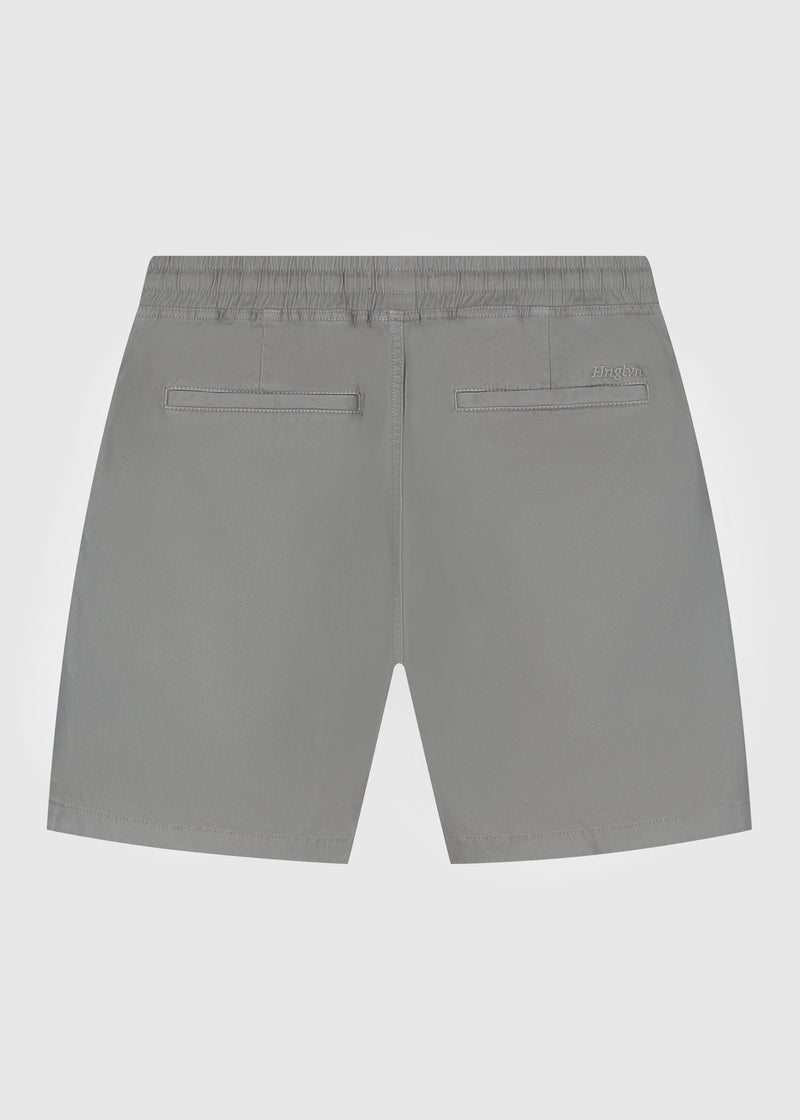 Shorts chinos lavados - Carbón