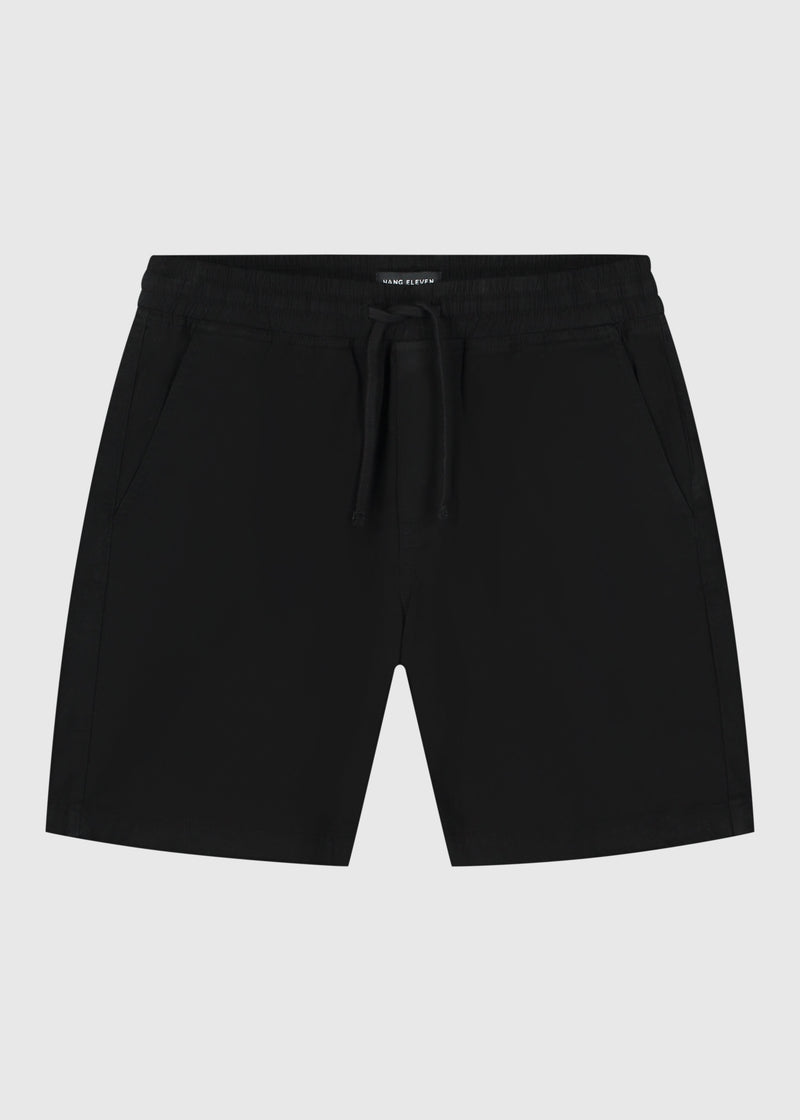 Shorts chinos lavados - Negro