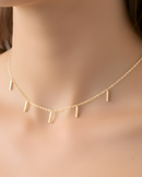 Choker Barrette - Doré