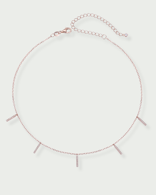 Choker Barrette - Rose