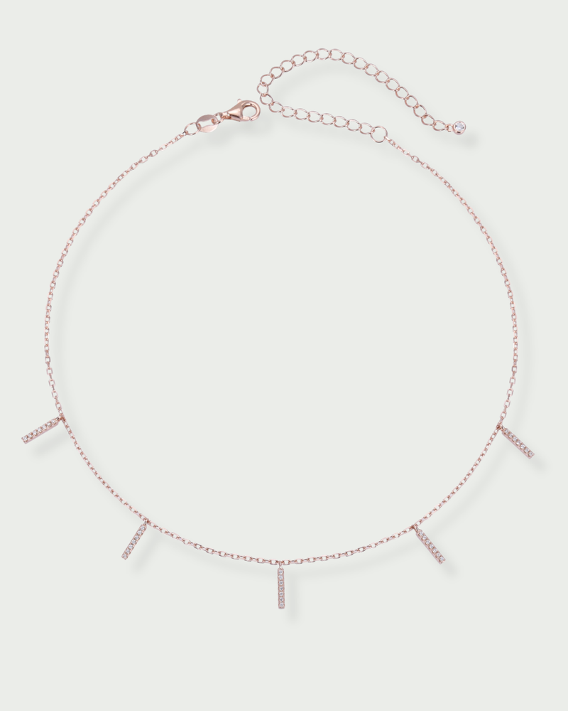 Choker Barrette - Rose