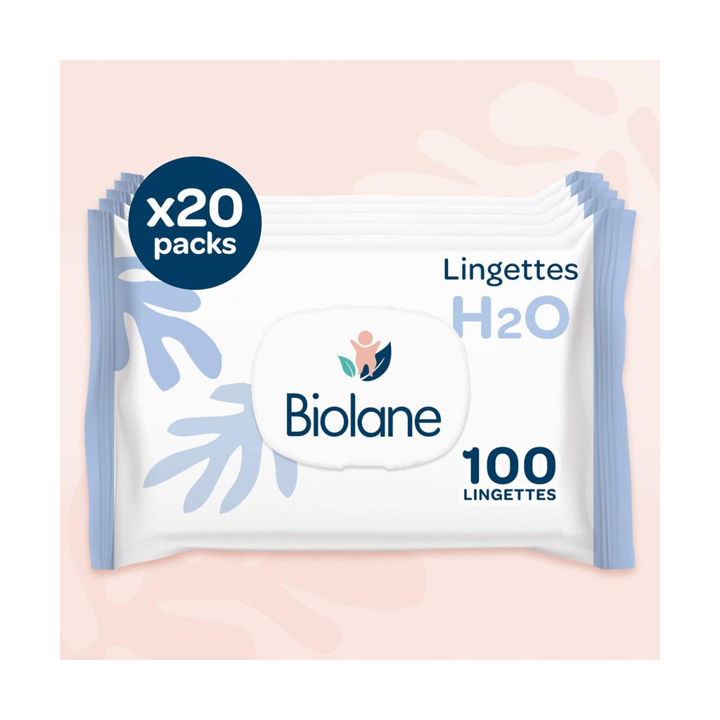 20er-Pack H2O-Feuchttücher (je 100 Stück)