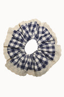 Bibury Lace Scrunchie - Blue And White
