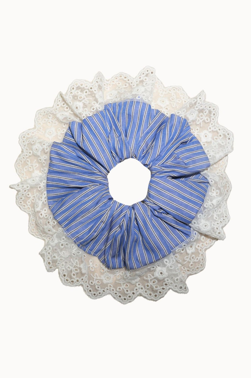 Eira Lace Scrunchie - Blue