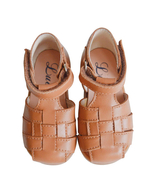Clarence Scratch Soft Sandals - Camel - Girl