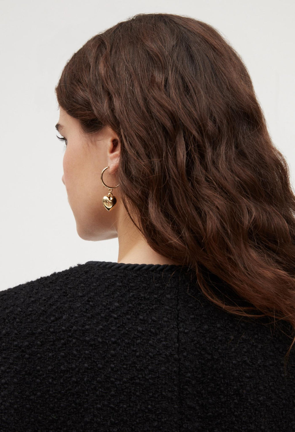 Claudie Pierlot - Boucles D'Oreille Cœur Boucles - Or Pale