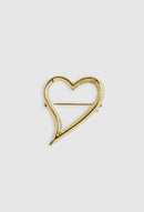 Broche Heart - Or Pale