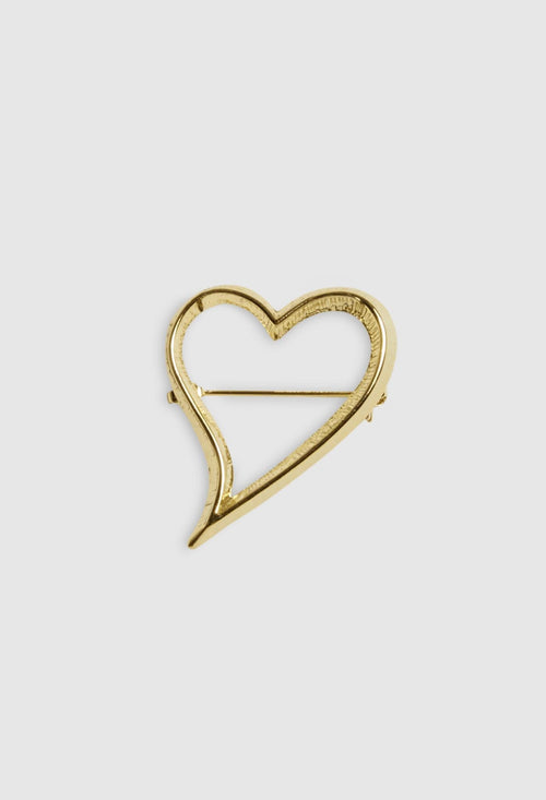 Broche Heart - Or Pale