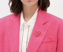 Broche Heart - Or Pale