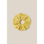 Leather Scrunchie with Stitched Borders