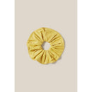 Leather Scrunchie with Stitched Borders