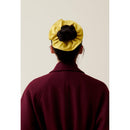 Leather Scrunchie with Stitched Borders