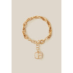 Cp Logo Gold Chain Bracelet