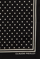 Claudie Pierlot - Foulard A Pois Soie - Noir