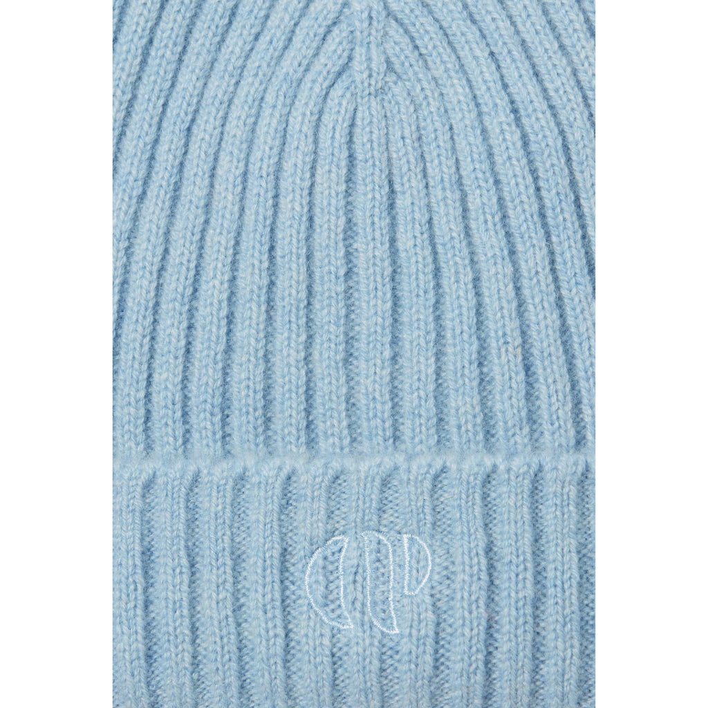 Cp Embroidery Cashmere Ribbed Beanie