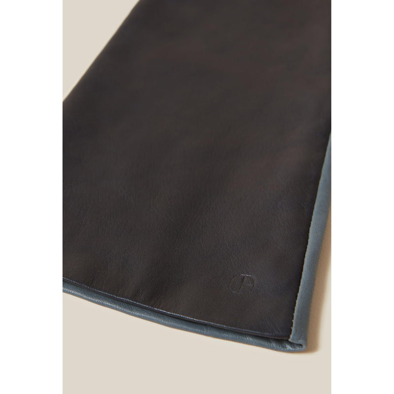 Guantes de cuero bicolor