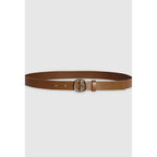 Brown Monogram Leather Belt