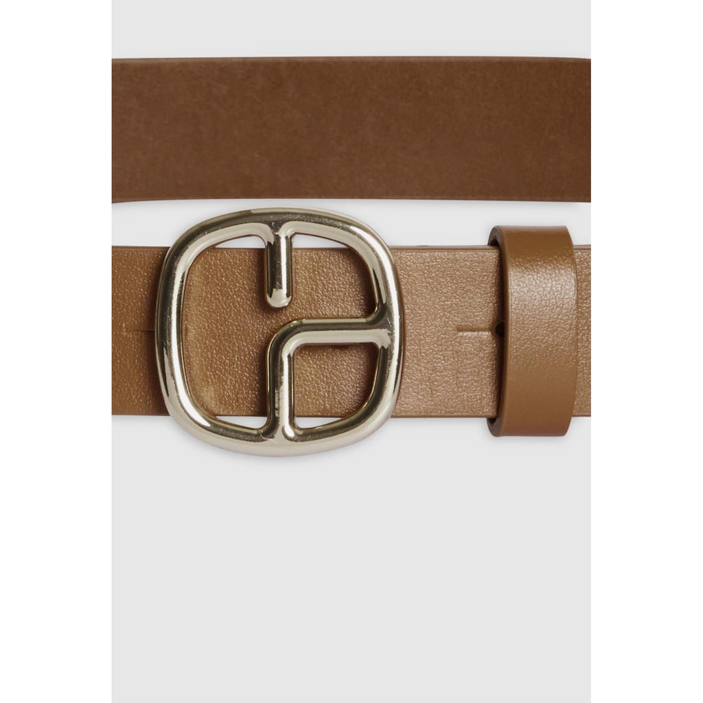 Brown Monogram Leather Belt