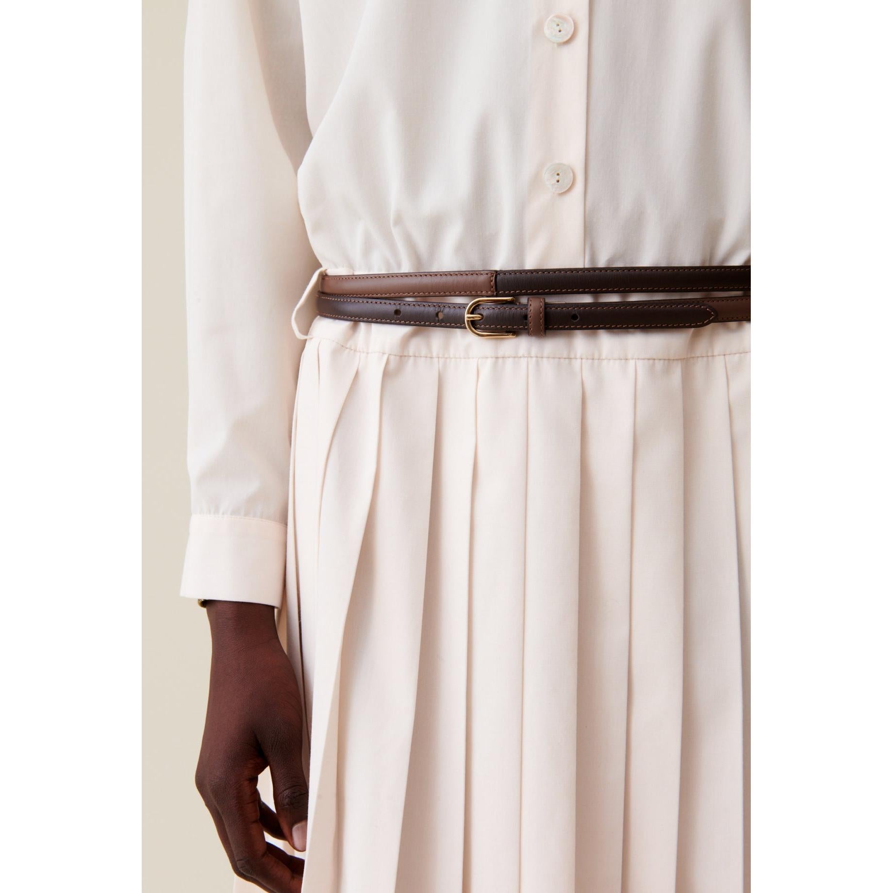 Slim Leather Belt