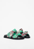 Claudie Pierlot - Chaussures Plates Ouvertes - Andromede Bandana - Lagon
