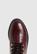 Claudie Pierlot - Ankle boots - Annabella Croco - Burgundy