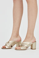 Claudie Pierlot - Archipel sandals - Pale Gold