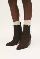 Claudie Pierlot - Bottines - Arabica Suede - Chocolat