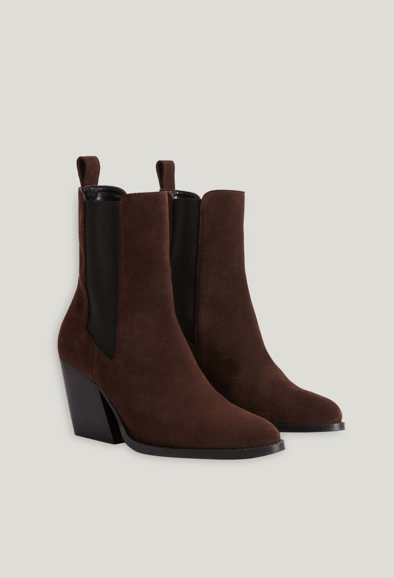 Claudie Pierlot - Bottines - Arabica Suede - Chocolat