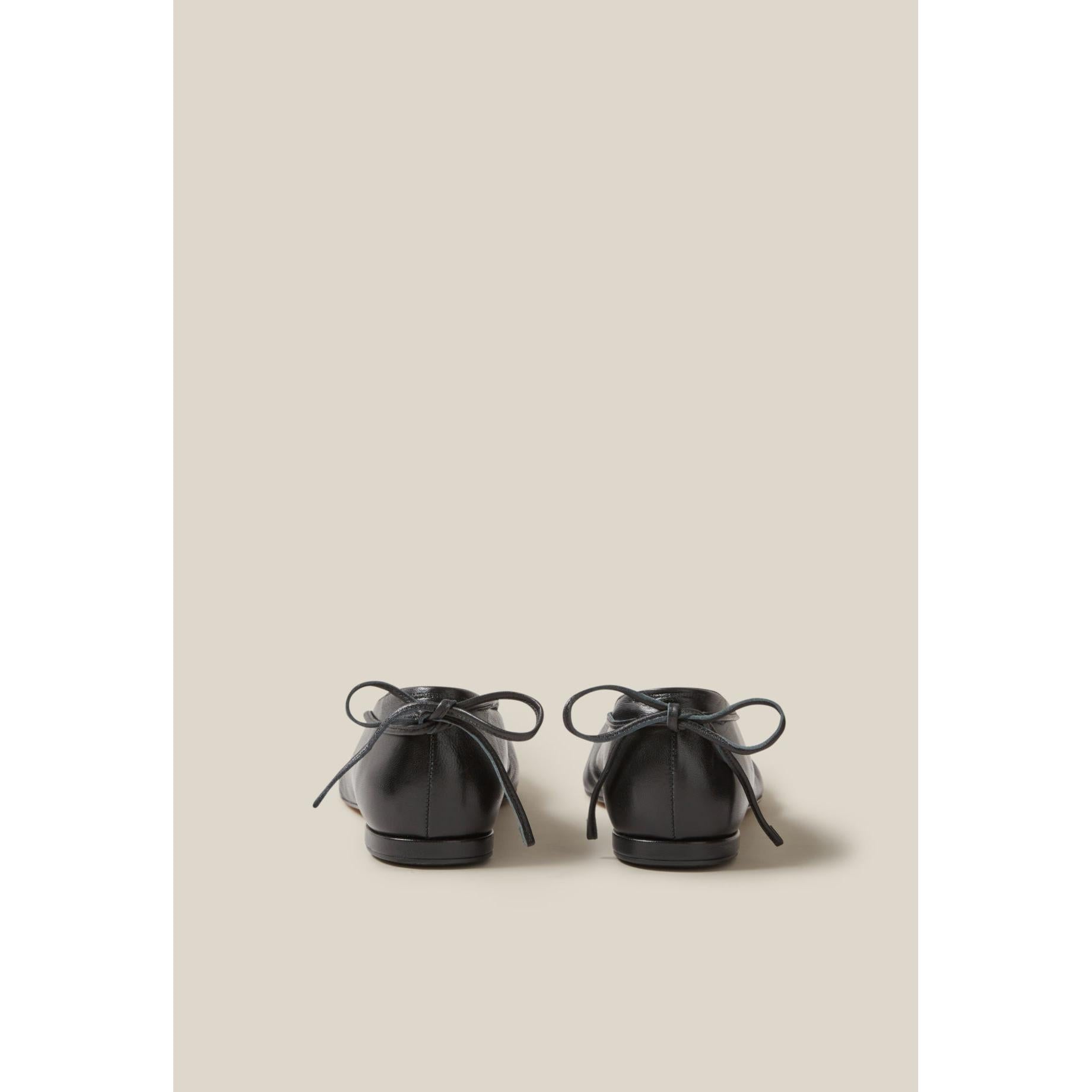 Ballerines Cuir Noir