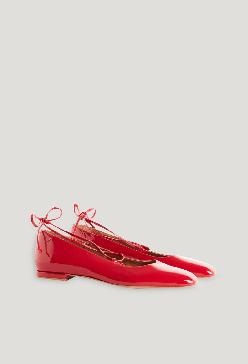 Ballerines - Augustin Ballerine Vernis - Rouge