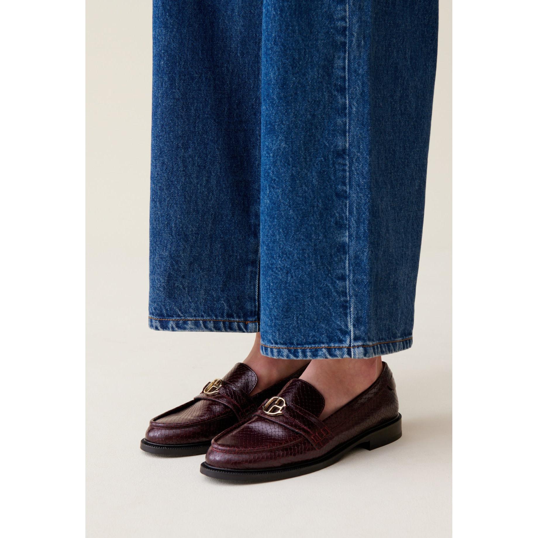 Mocassins Effet Serpent Boucle Cp