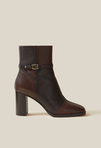 Botines Piel Acharolada Patchwork