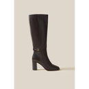 Claudie Pierlot - Bottes Cuir Verni Logo Cp